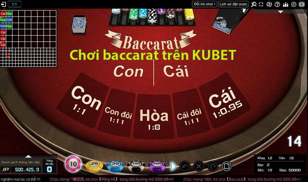 Luật chơi baccarat